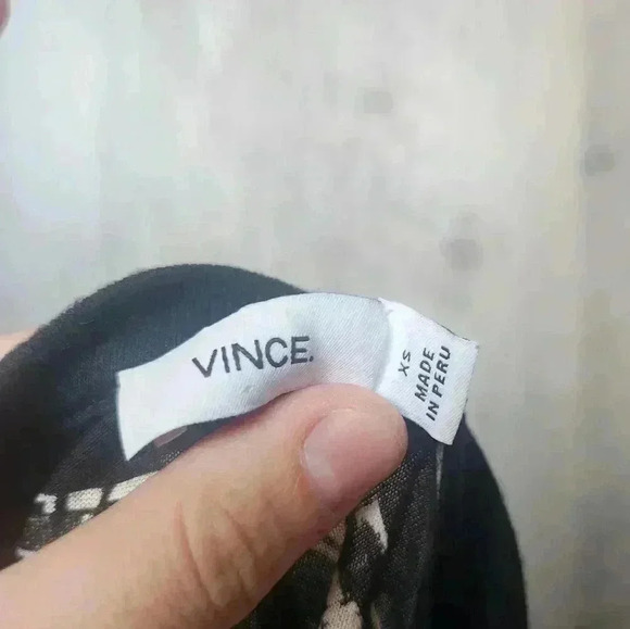 Vince Shadow Stripe Cotton & Modal Crewneck Tee XS Women's - Picture 11 of 11